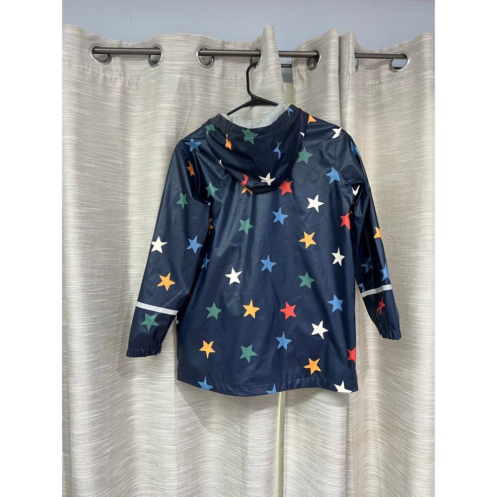 Hanna Anderson Star Print Hello Rain Jersey Lined Jacket US Kids 12 - Picture 8 of 8